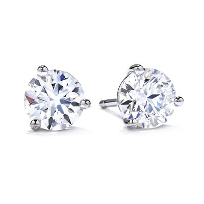 Picture of Three-Prong Stud Earrings .23tw